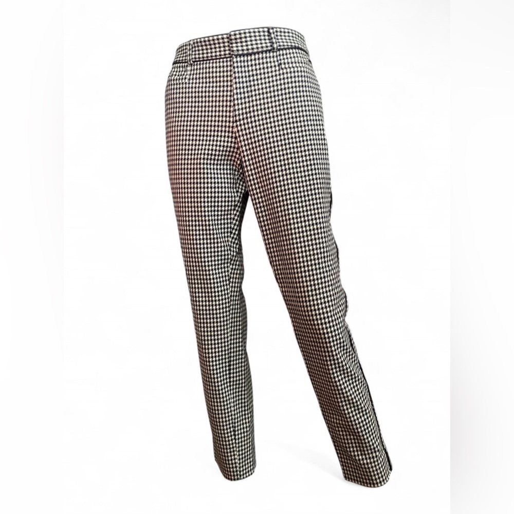 Banana Republic Sloan Black and White Houndstooth Slacks Size 4